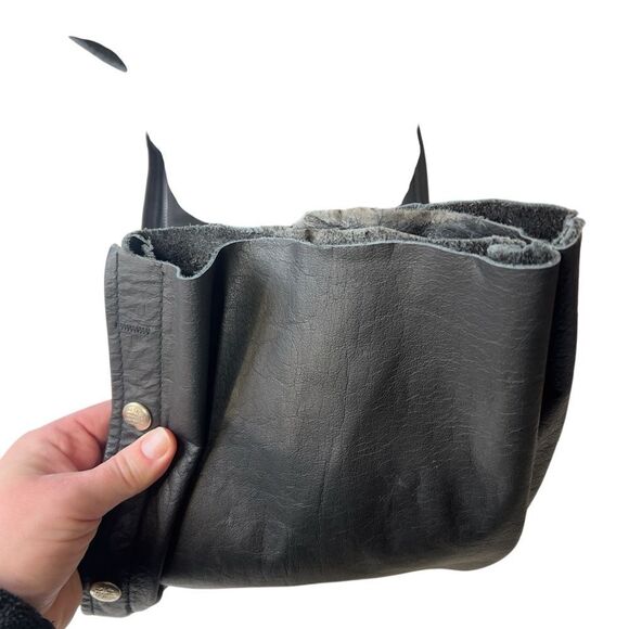 Unisex Interstate Leather Black Motorcycle Biker Riding Chaps Adjustable S - Picture 16 of 16